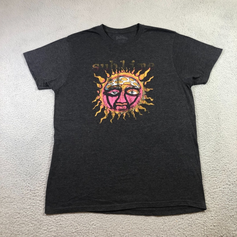 sublime T shirt mens XL gray band tee ska thin